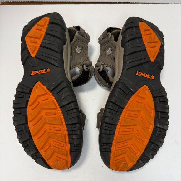 Teva Men's Sandals Size 9 Hudson Bungee Cord Brown Suede Hiking - Picture 7 of 8